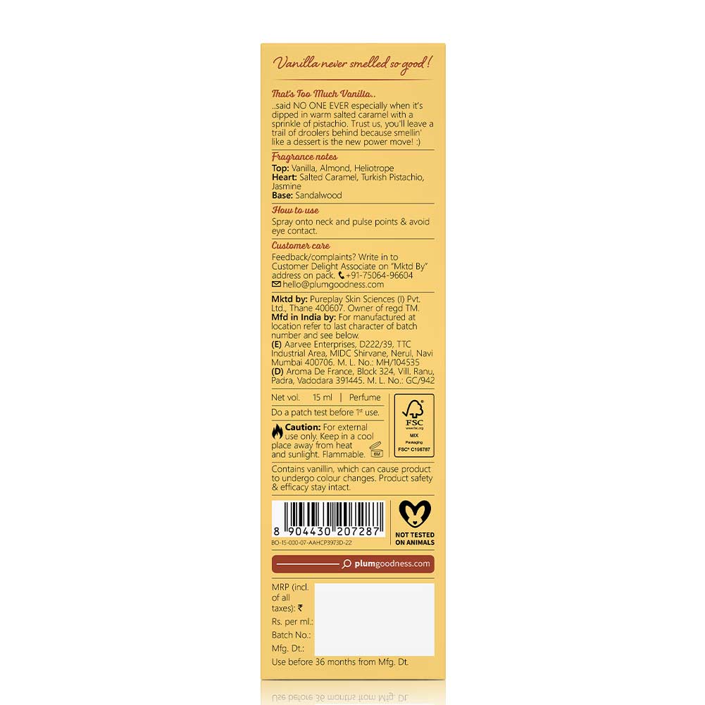 Vanilla Caramello Eau De Parfum