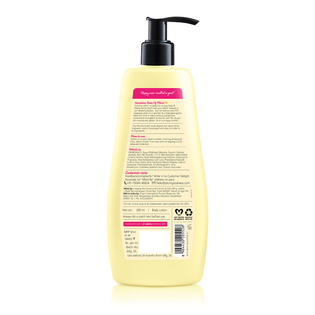 Lily Miss Sunshine Sunscreen Body Lotion SPF 35 PA+++