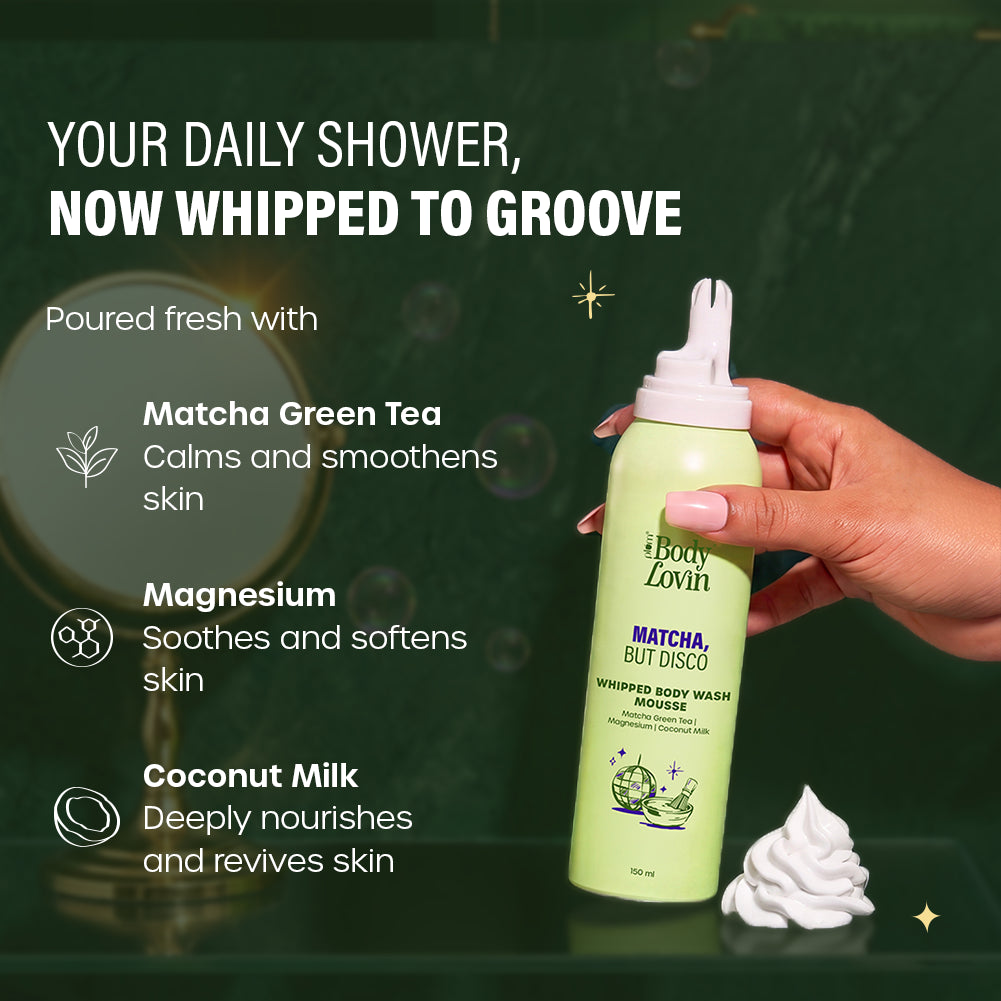 Matcha, But Disco Whipped Body Wash Mousse