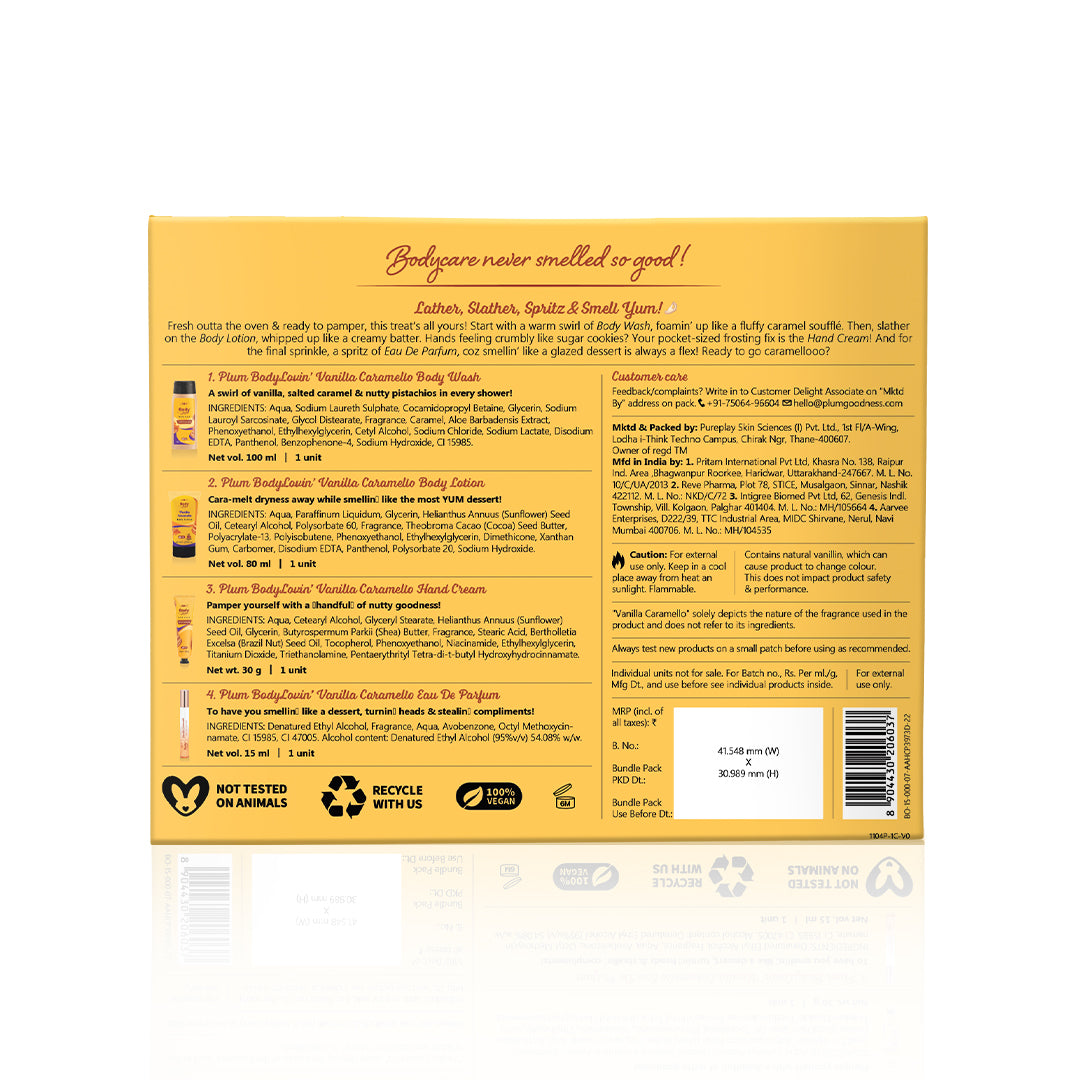 Vanilla Caramello Bath & Body Gift Set