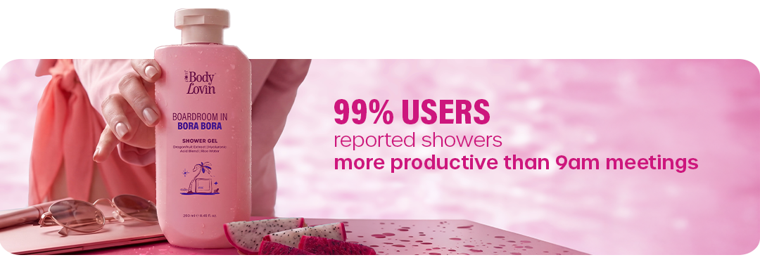 Boardroom in Bora Bora shower gel banner