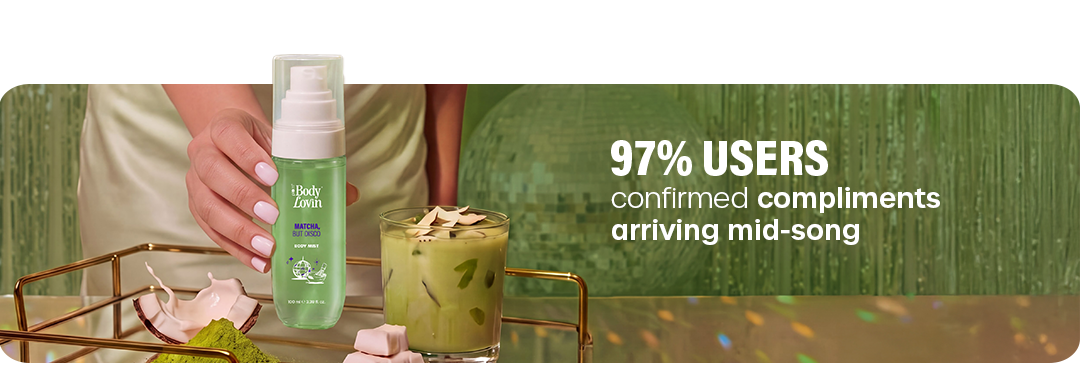 Matcha, But Disco body mist banner